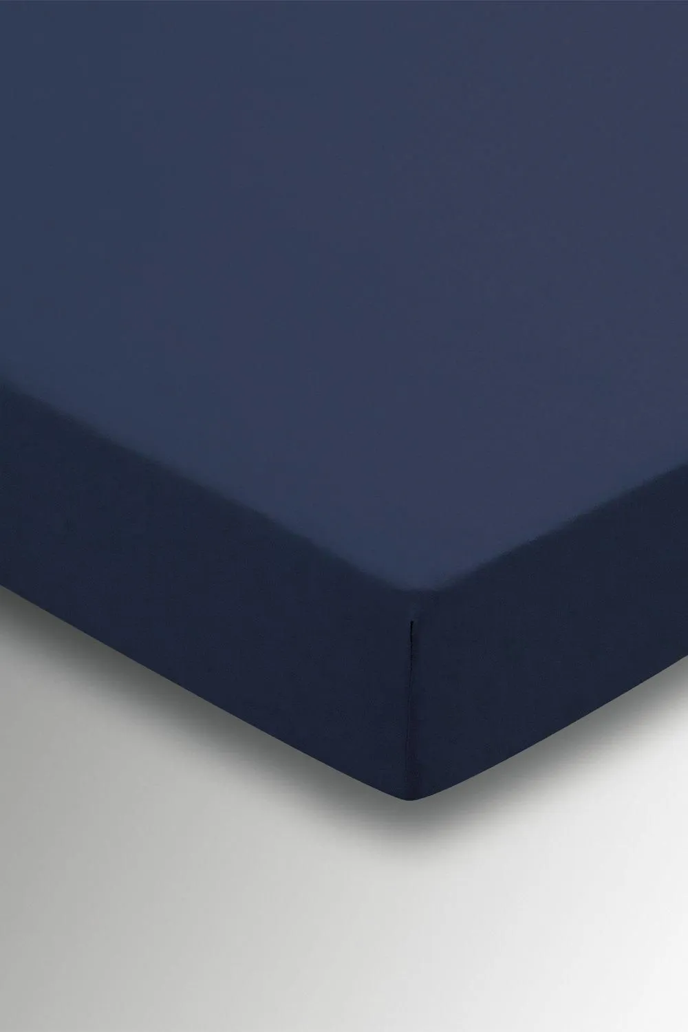 Helena Springfield 'Plain Dye' Polycotton Fitted Sheet in Dark Navy 1