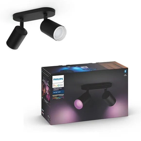 Philips HUE Fugato 2 Light Smart LED Flush Spotlight 1