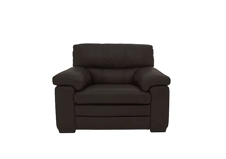 Cozee Leather Armchair - Dark Chocolate