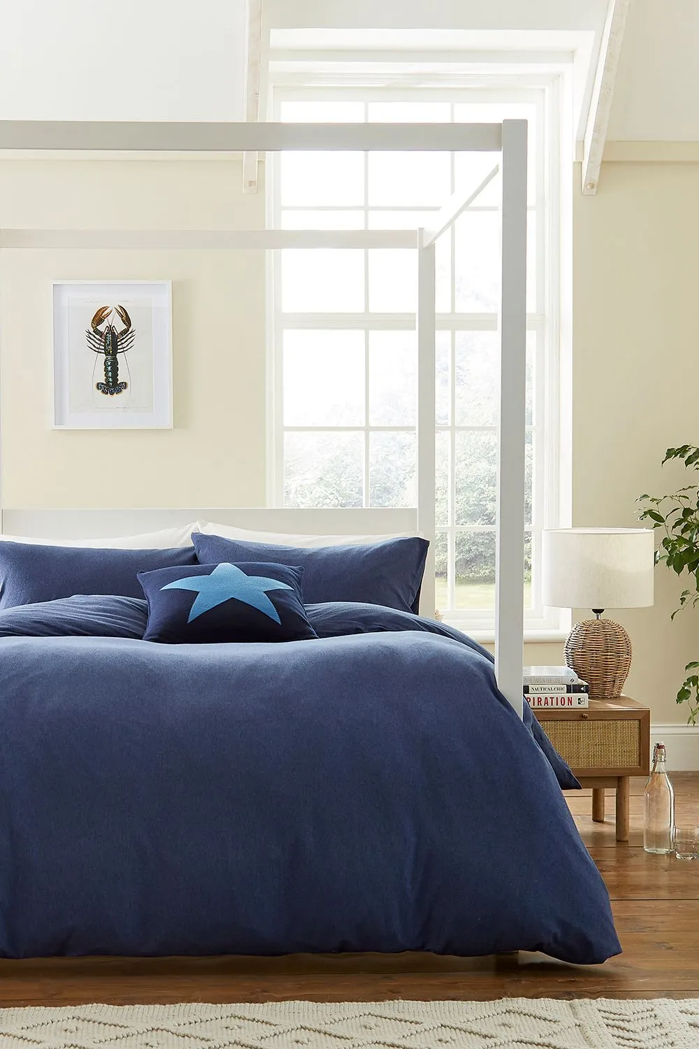Helena Springfield 'Jersey' Cotton Duvet Cover Set in Navy