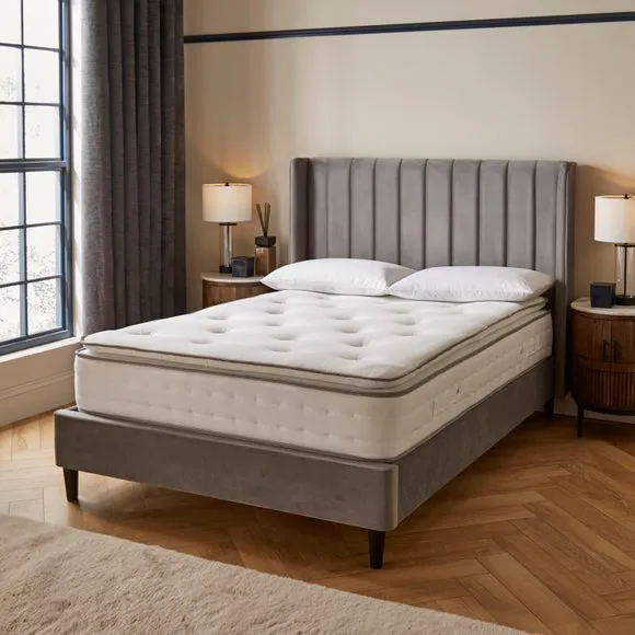 Hotel 1200 Pocket Memory Foam Pillow Top Hybrid Mattress 2