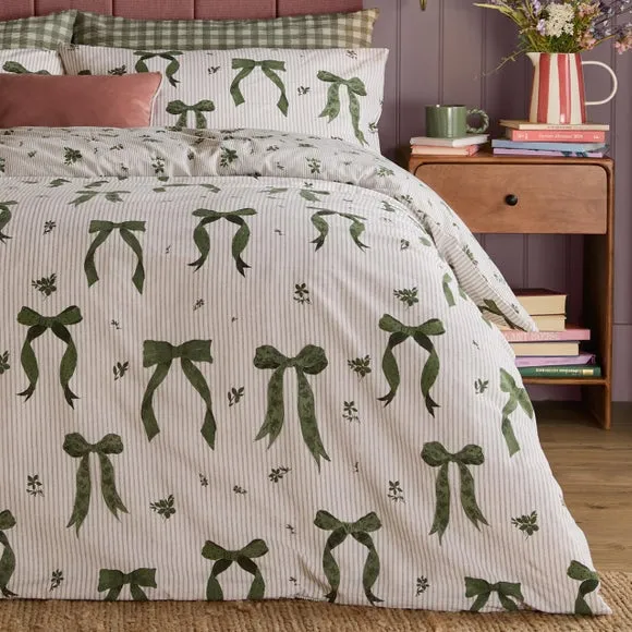 Furn. Belle Stripe Polycotton Duvet Cover & Pillowcase Set 4