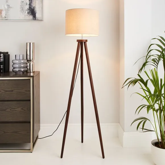 Jandia Wooden Tripod Floor Lamp 1