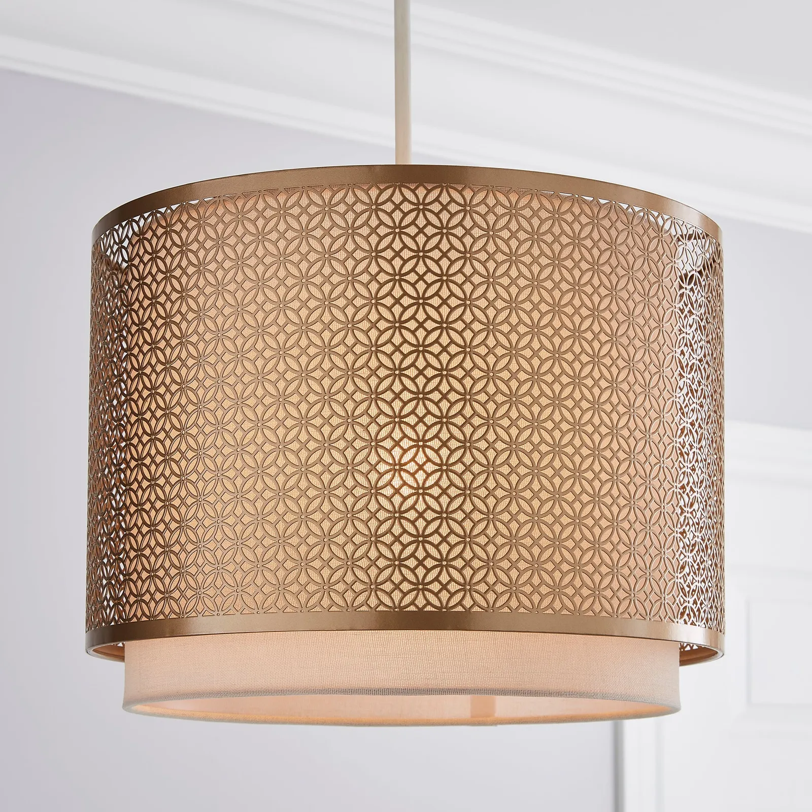 Vienna Easy Fit Pendant 30cm Beige