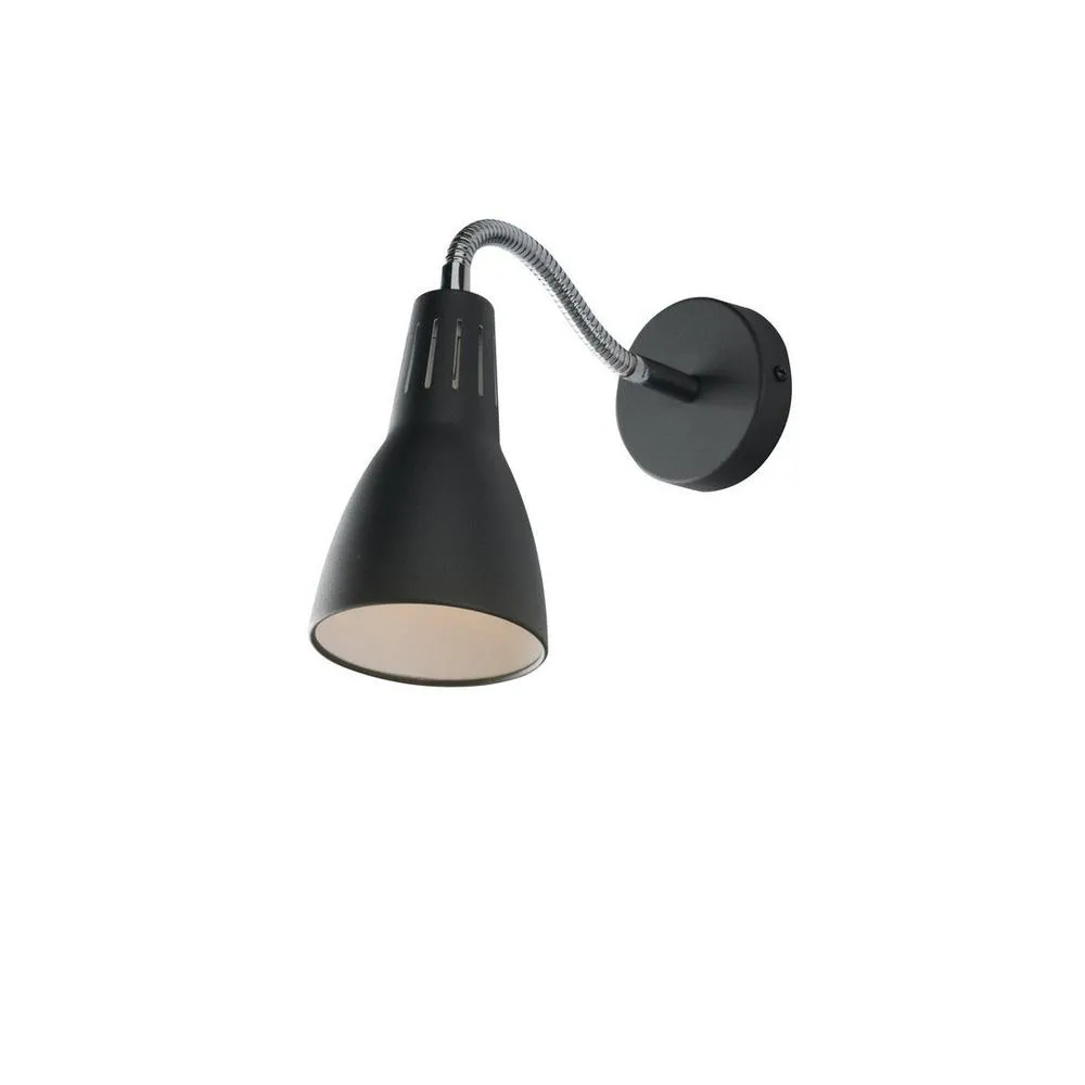 Netlighting Logiko Adjustable Wall Task Lamp Black E14