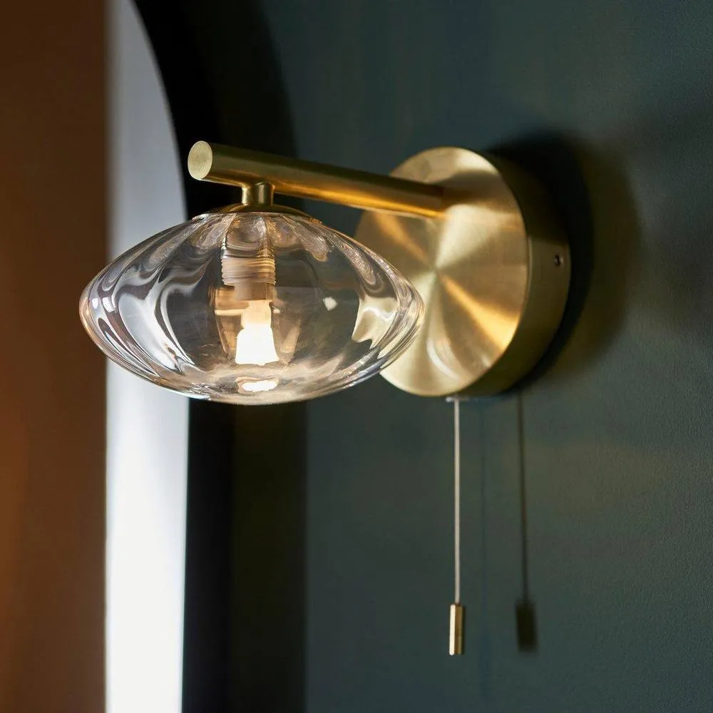 Netlighting 'ORISTANO' Non Dimmable Stylish Contemporary Bathroom Glass Wall Lamp in Yellow 2