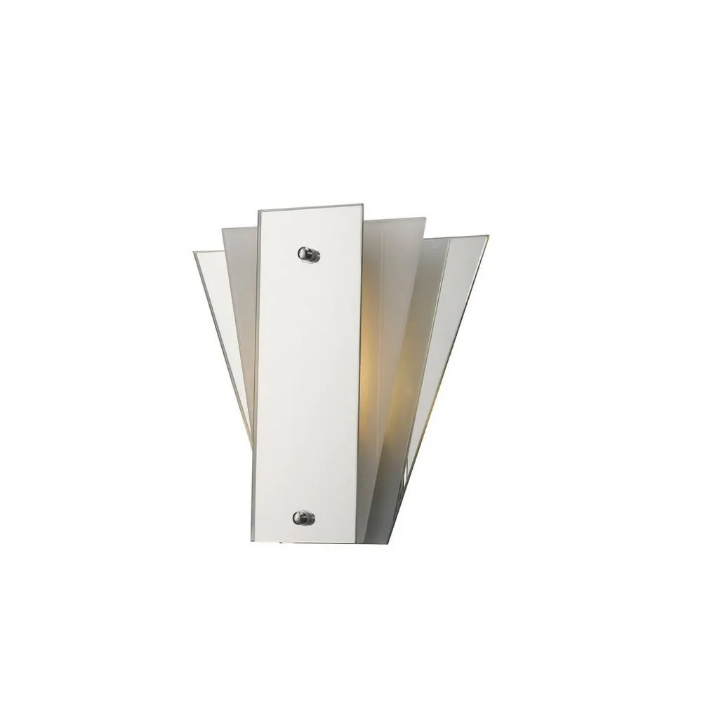 Netlighting Atlantis 3 Layer Flush Flush Wall Lamp E27 Frosted Mirror in Grey