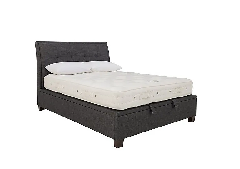 Miles Ottoman Bed Frame - Double - Slate - Bedroom Furniture
