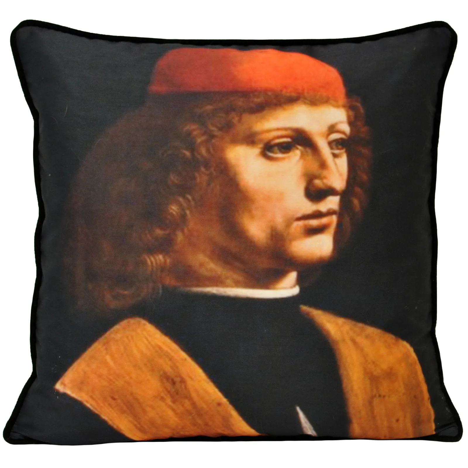 Paoletti Leonardo Musician Cushion Multicolour, Blue