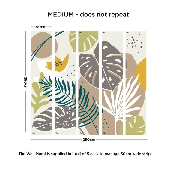 Tropical Abstract Wall Mural 4