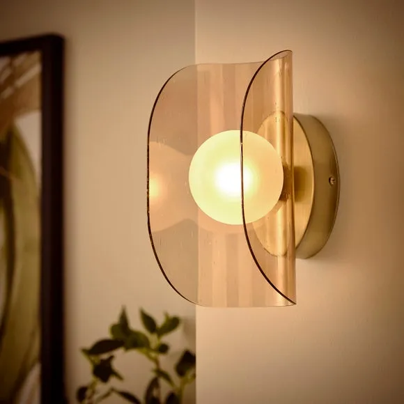 Curved Glass Wall Light 2