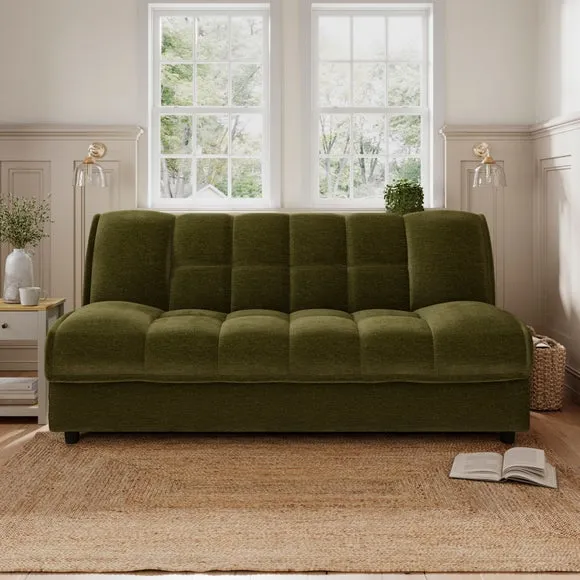 Emery Squish Soft Chenille Clic Clac Storage Sofa Bed 1