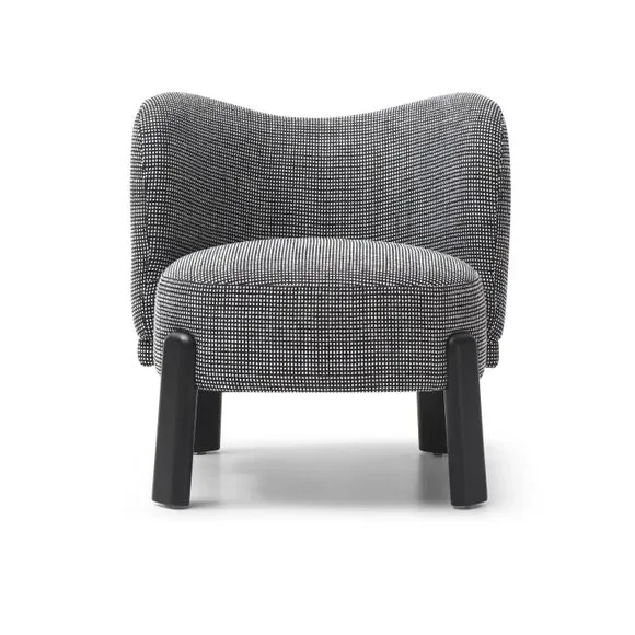 Cora Two Tone Woven Fabric Accent Chair 5
