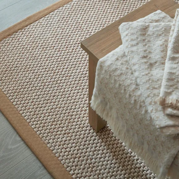 Sisal Look Border Easy Care Rug 6