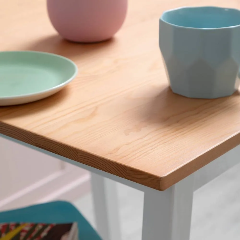 Nöa and Nani Annika Liten Kitchen Dining Table in Natural Pine & White 3