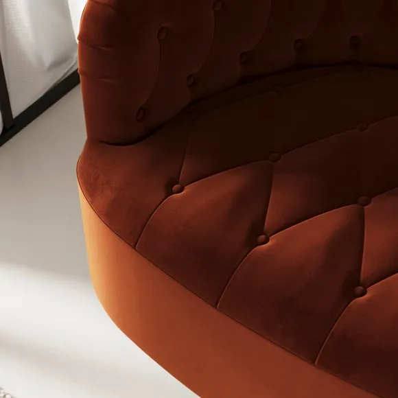 Elena Buttoned Swivel Chair 3