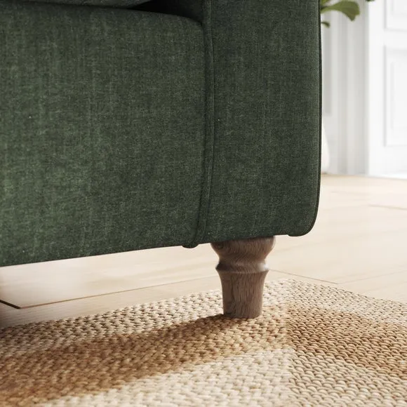 Flori Tonal Plush Chenille Armchair 4
