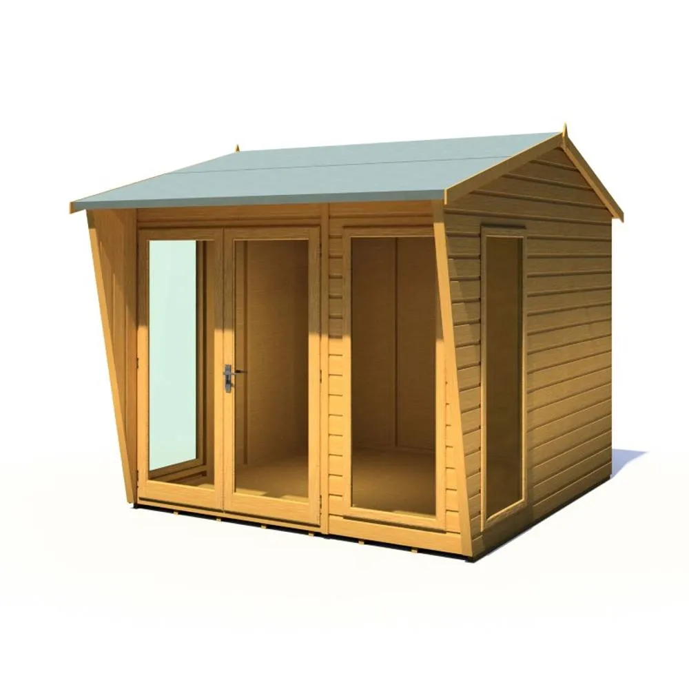 Shires Burghclere 8 x 8 Feet Summerhouse - L292.2 x W251.4 x H239.8 cm in Light Brown 4