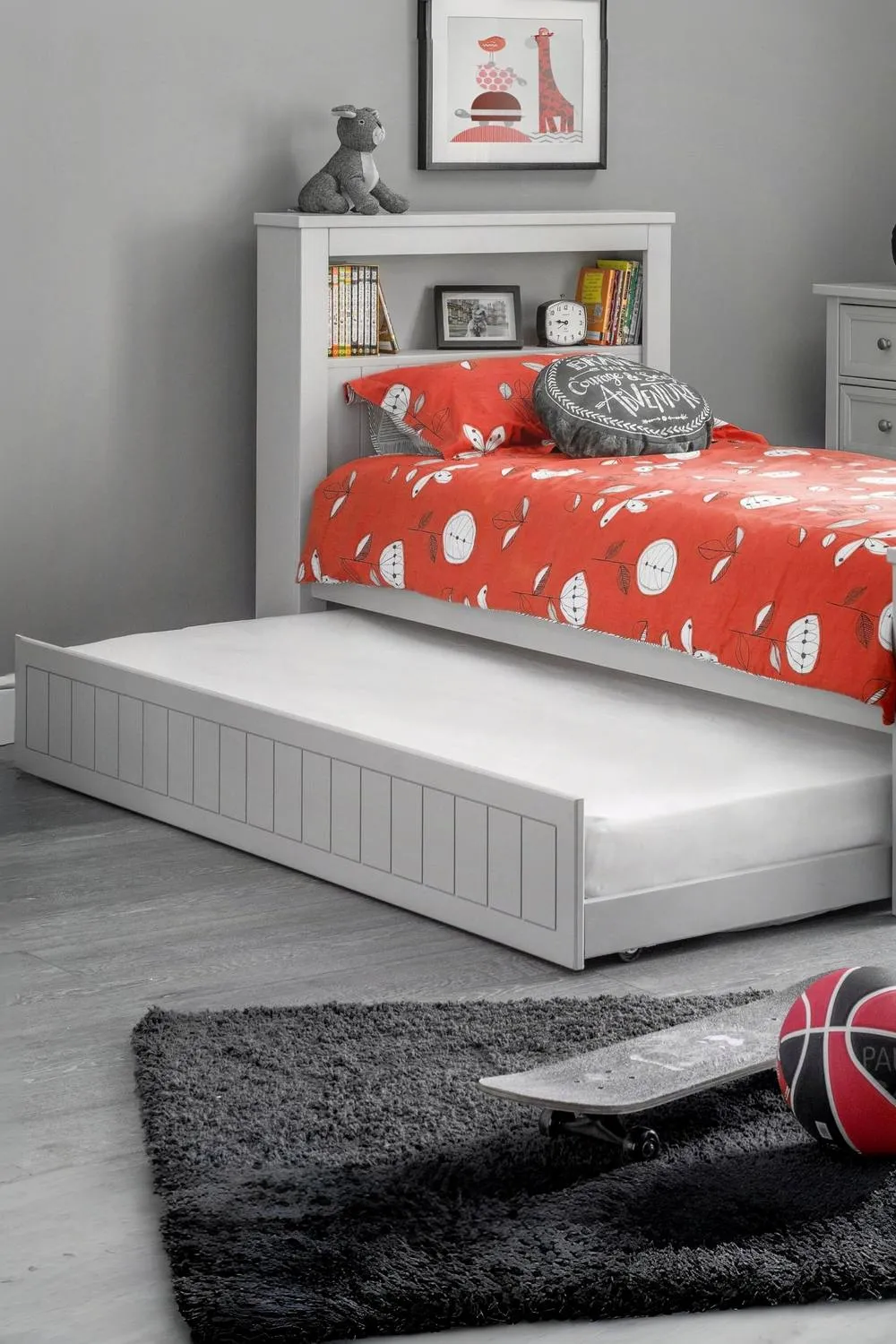 Julian Bowen Maine Underbed Trundle in Grey 1