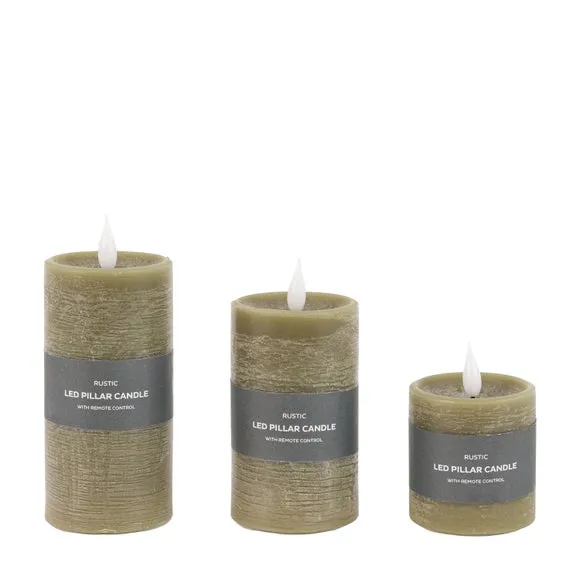 Cedar & Sage Set of 3 LED Candles 4