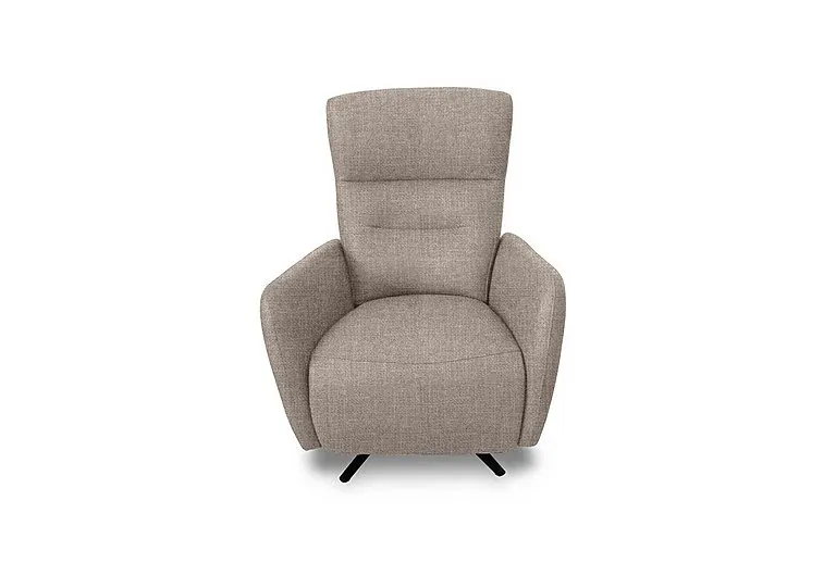Designer Chair Collection Le Mans Fabric Dual Power Recliner Swivel Chair - Sand