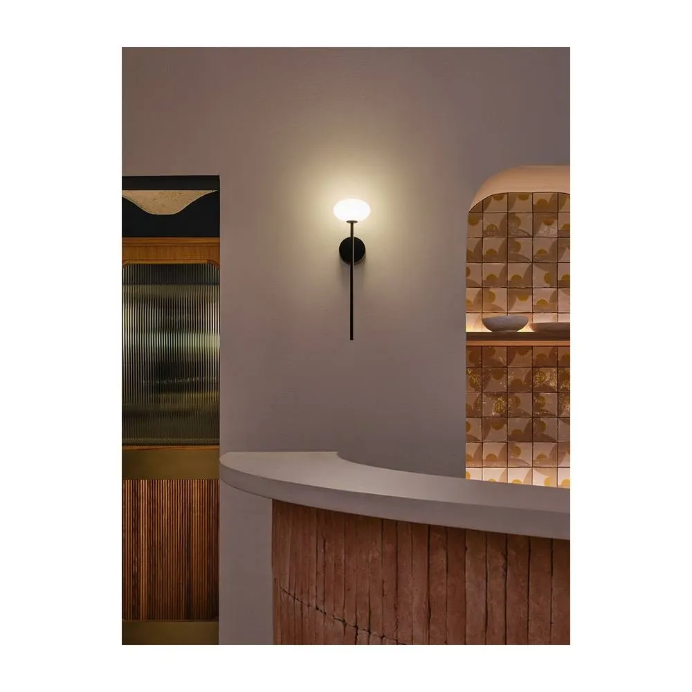 Netlighting Bloom Bathroom Wall Lamp Black LED 7.5W 2700K IP44 On Off 2