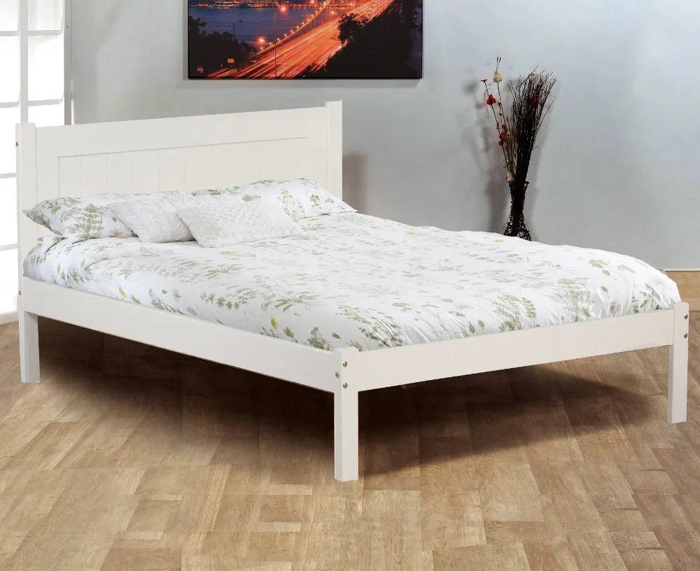 Clifton White Wooden Bed Frame - 3ft Single