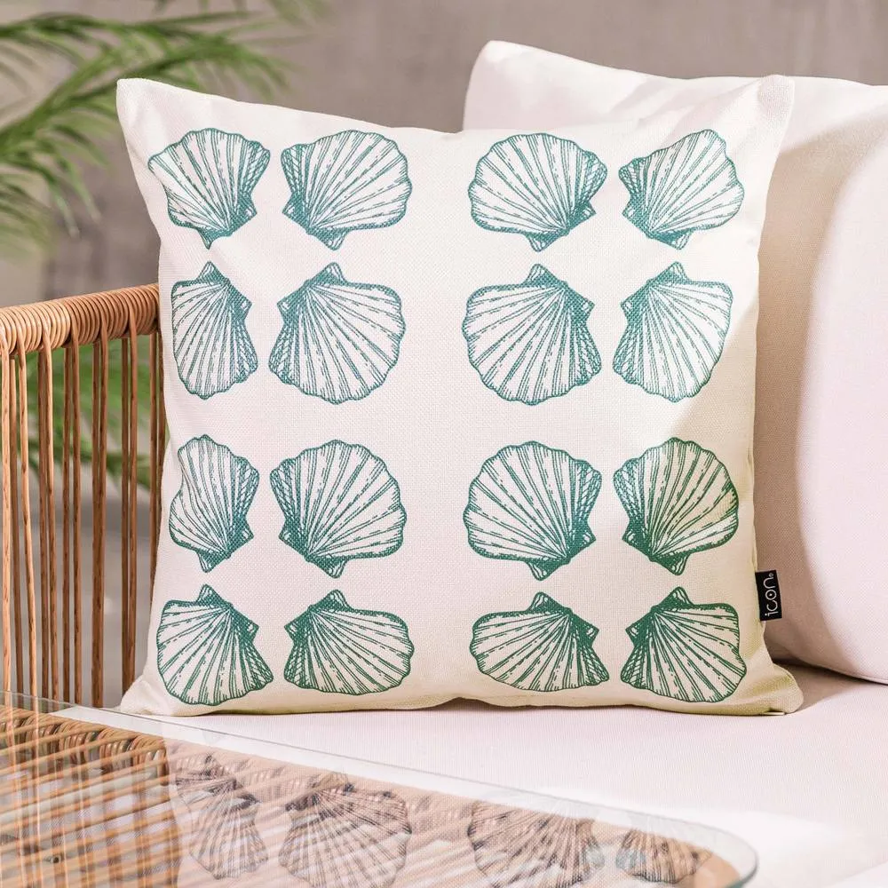 icon Cushion 43x43 Kyoto Fabric, Small Sea Shell in Cream