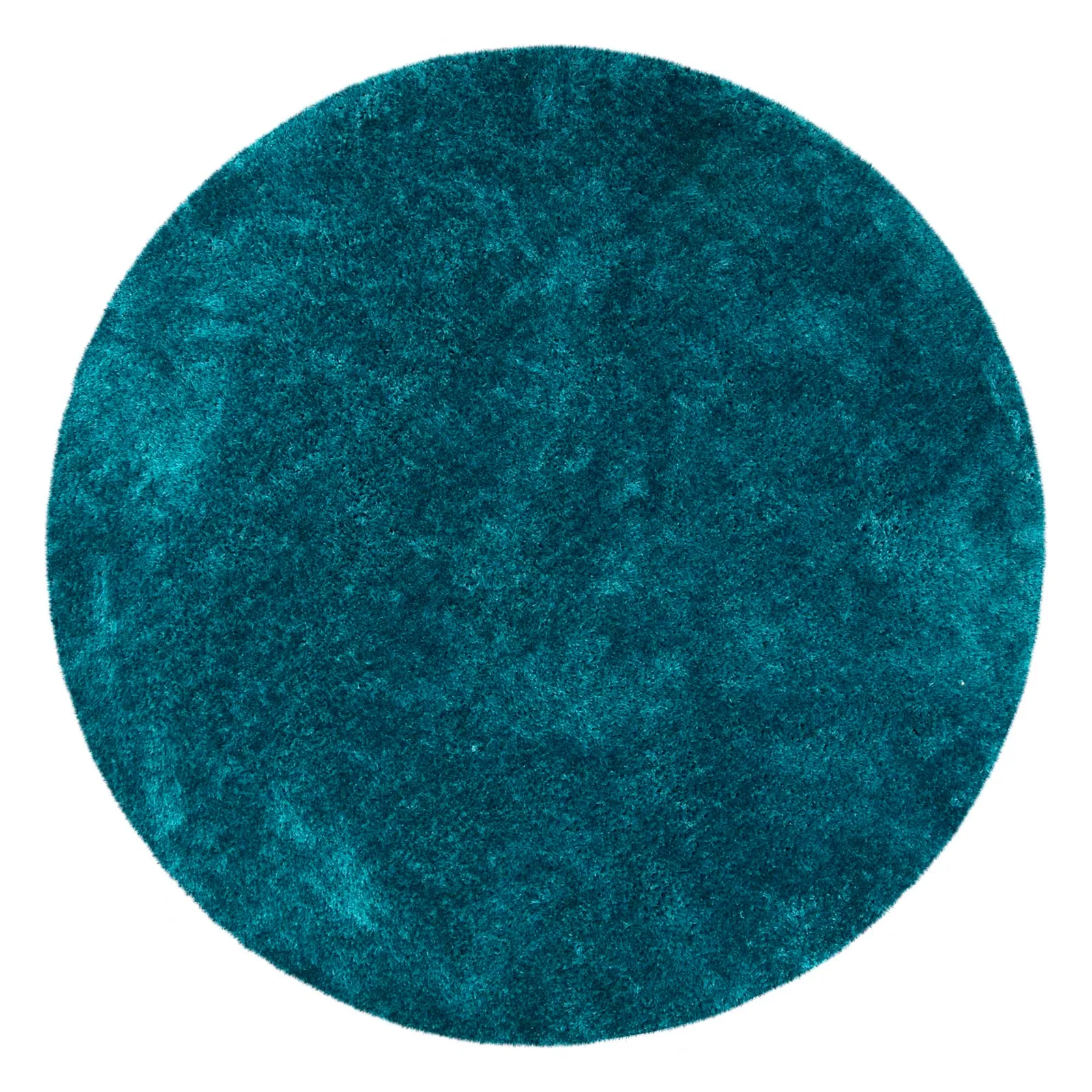 Indulgence Circle Shaggy Rug Blue