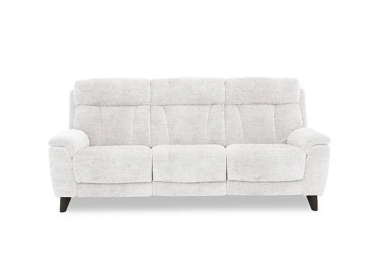 Dreamer Fabric 3 Seater Power Recliner Sofa - Frost