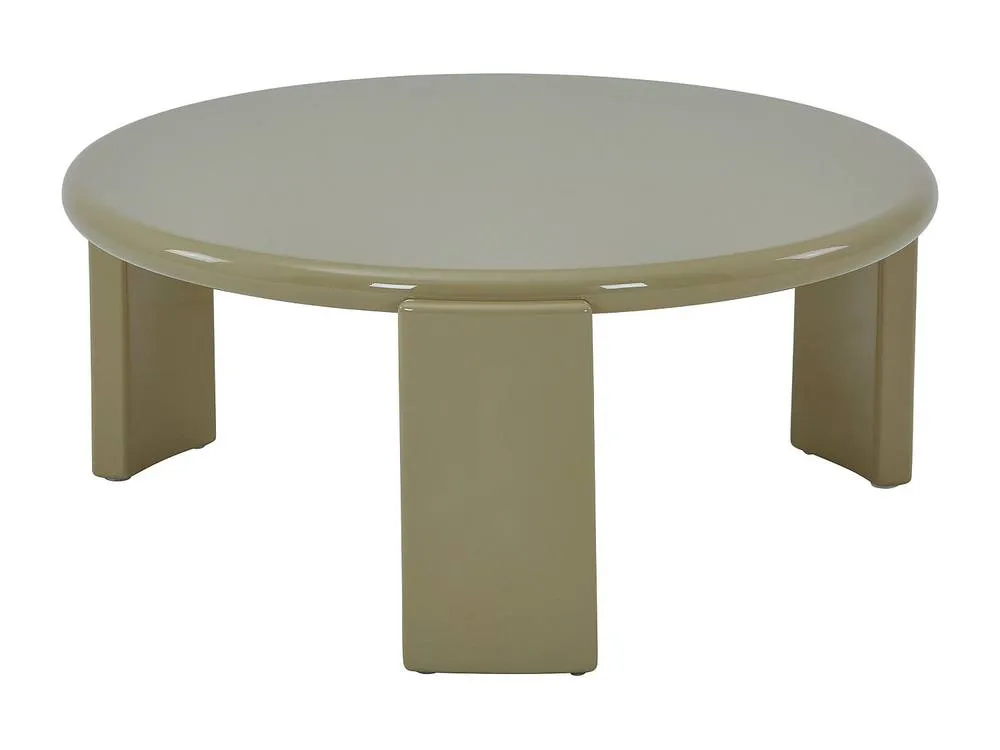 Vente-unique MDF Coffee Table - Glossy Green - ZYRENIA in Khaki 5