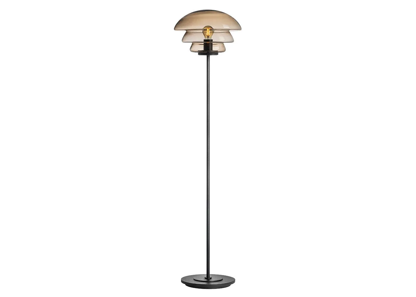 Hadeland Glassverk Archive 4006 Floor Lamp Cocoa & Black 1