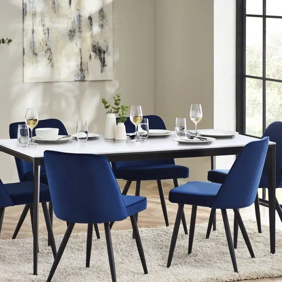 Miami 4 Seater Rectangular Dining Table, Stone 5