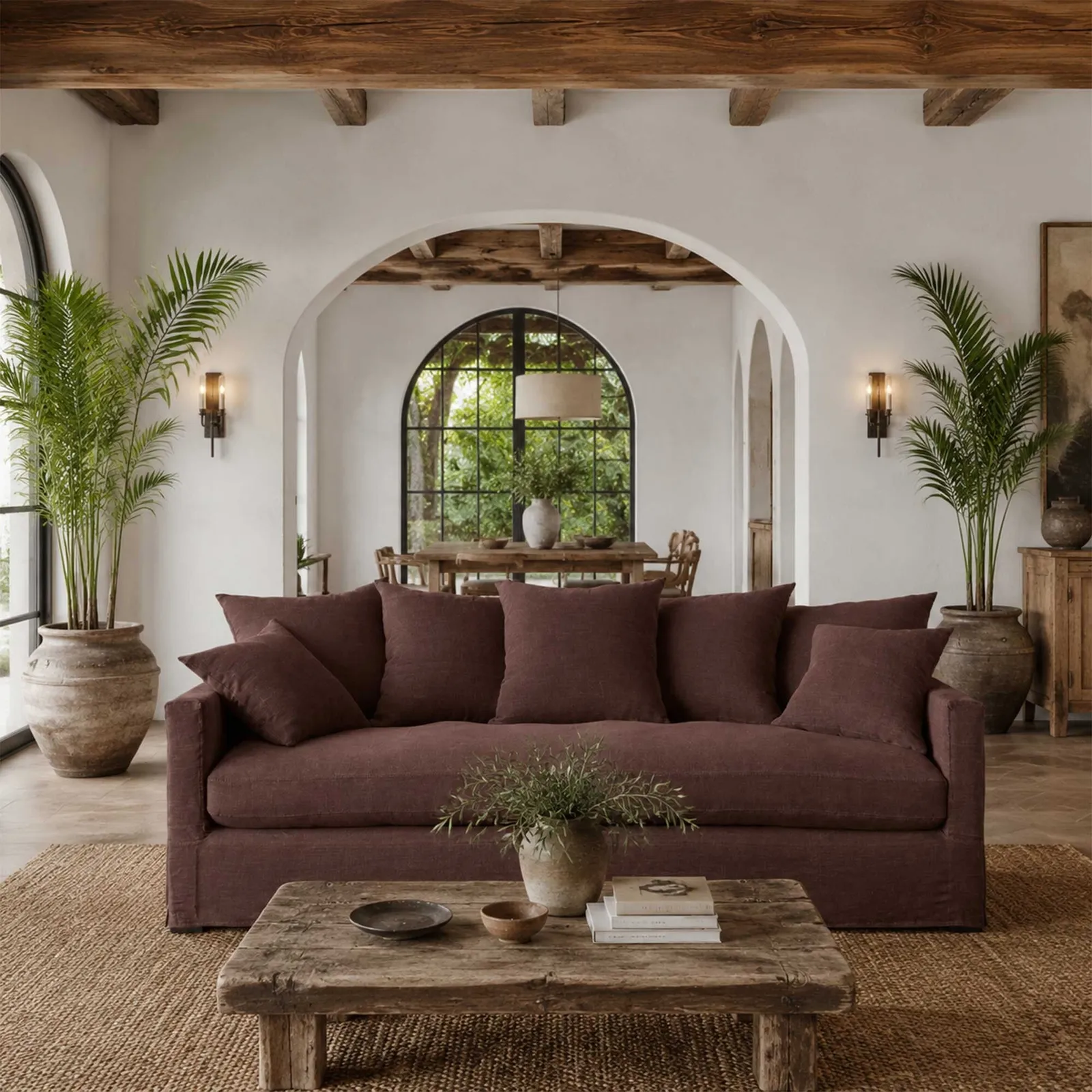Enstone Grand Sofa, Brown Fabric | Barker & Stonehouse 2