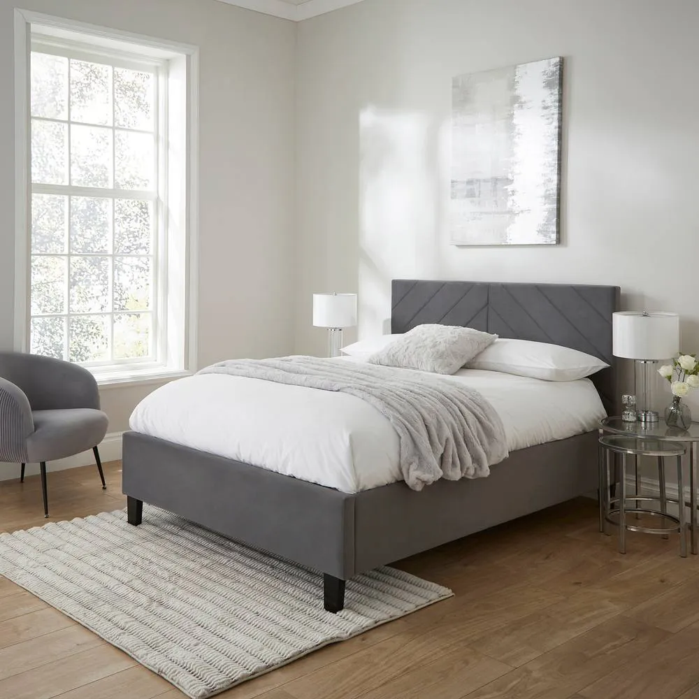 GFW Thea Ottoman Bed in Grey