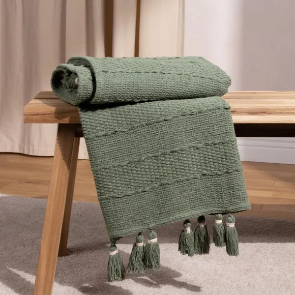Yard Caliche Woven Cotton Throw Blanket 130cm x 180cm