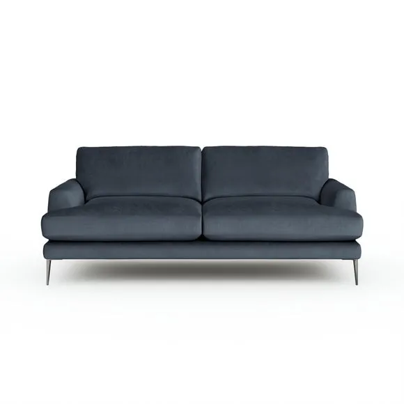 Lawson Matte Plush Velvet 4 Seater Sofa 6