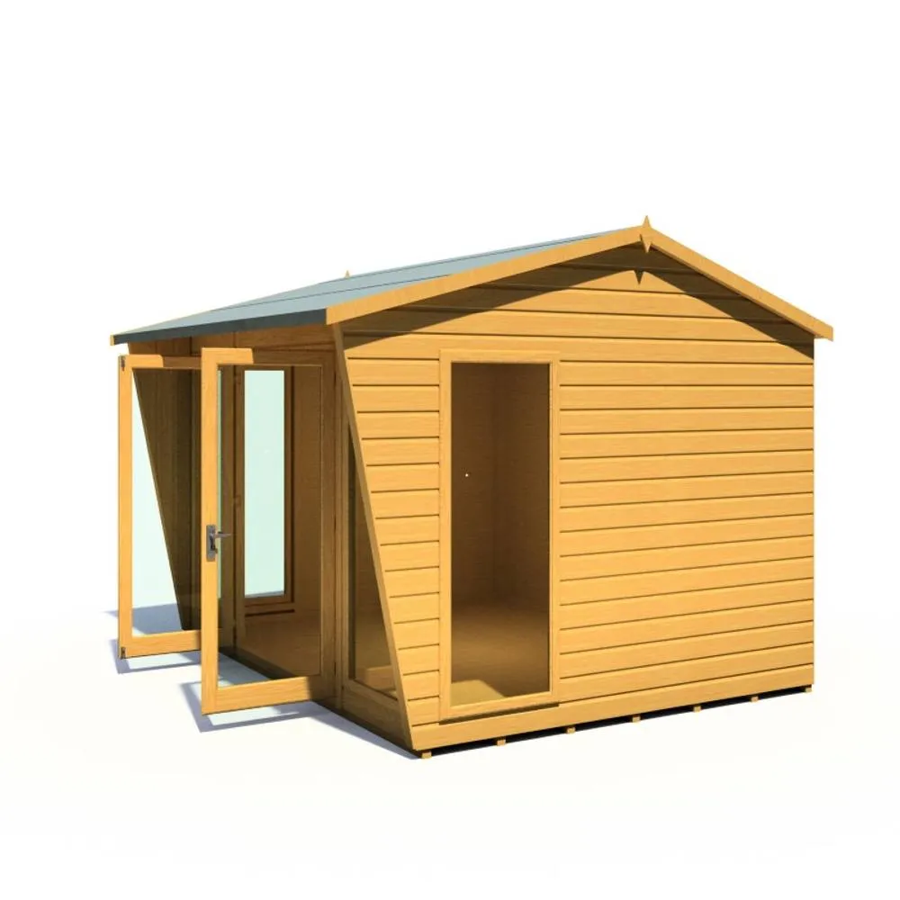 Shires Burghclere 10 x 8 Feet Summerhouse - L294.3 x W320.8 x H241 cm in Light Brown 5