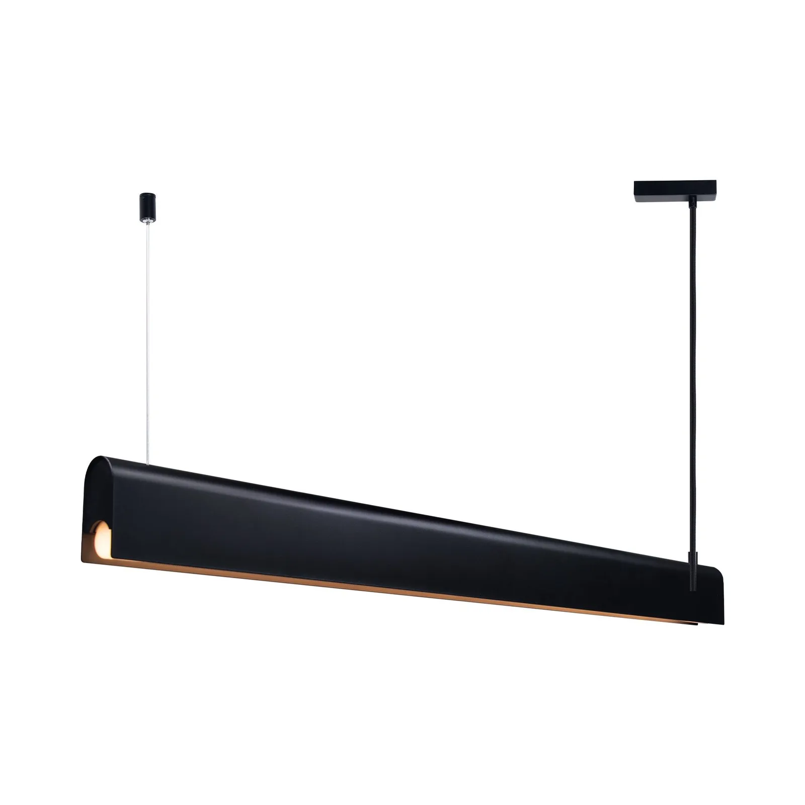 Nordlux Beau Pendant Light Black Metal Dining Room S14S 2700k Mains 100cm 2