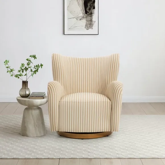 Theo Linford Stripe Swivel Armchair 2