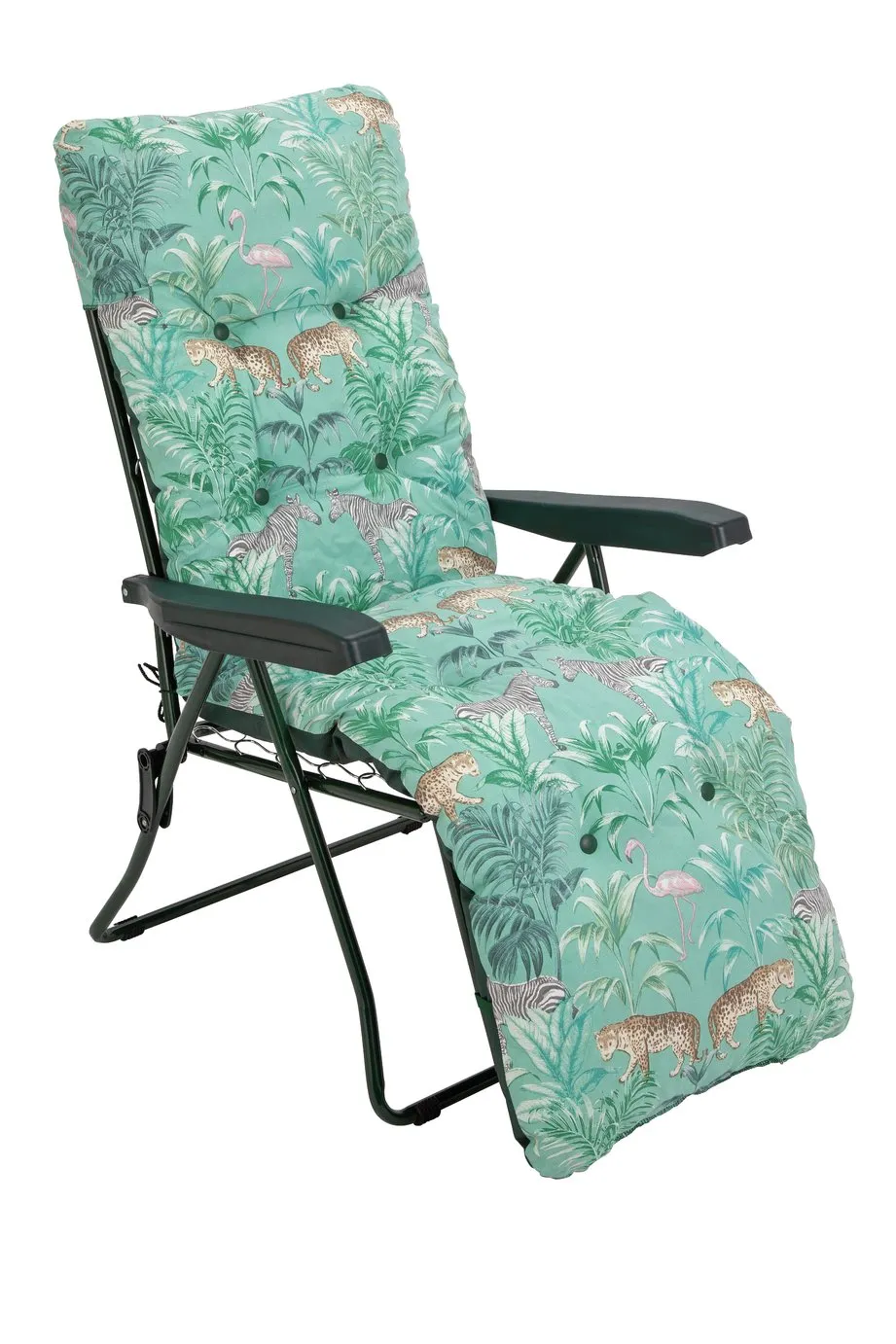 Argos Home Metal Folding Relaxer Chair - Wilderness Jungle