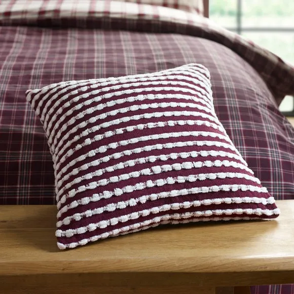 Catherine Lansfield Stab Stitch Square Cushion
