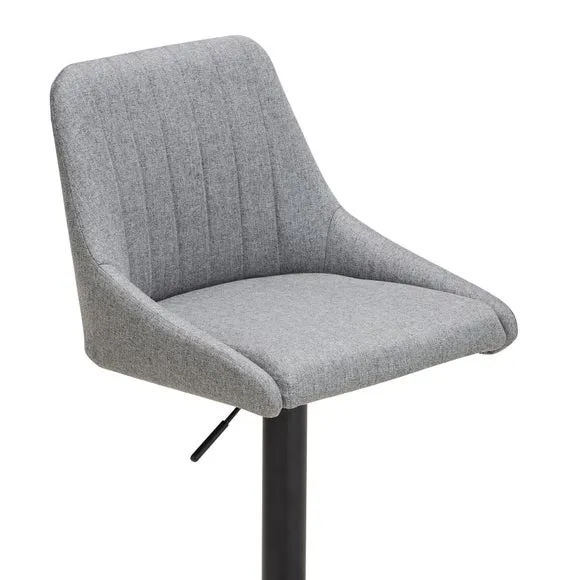 Kenton Adjustable Height Swivel Bar Stool, Fabric 6