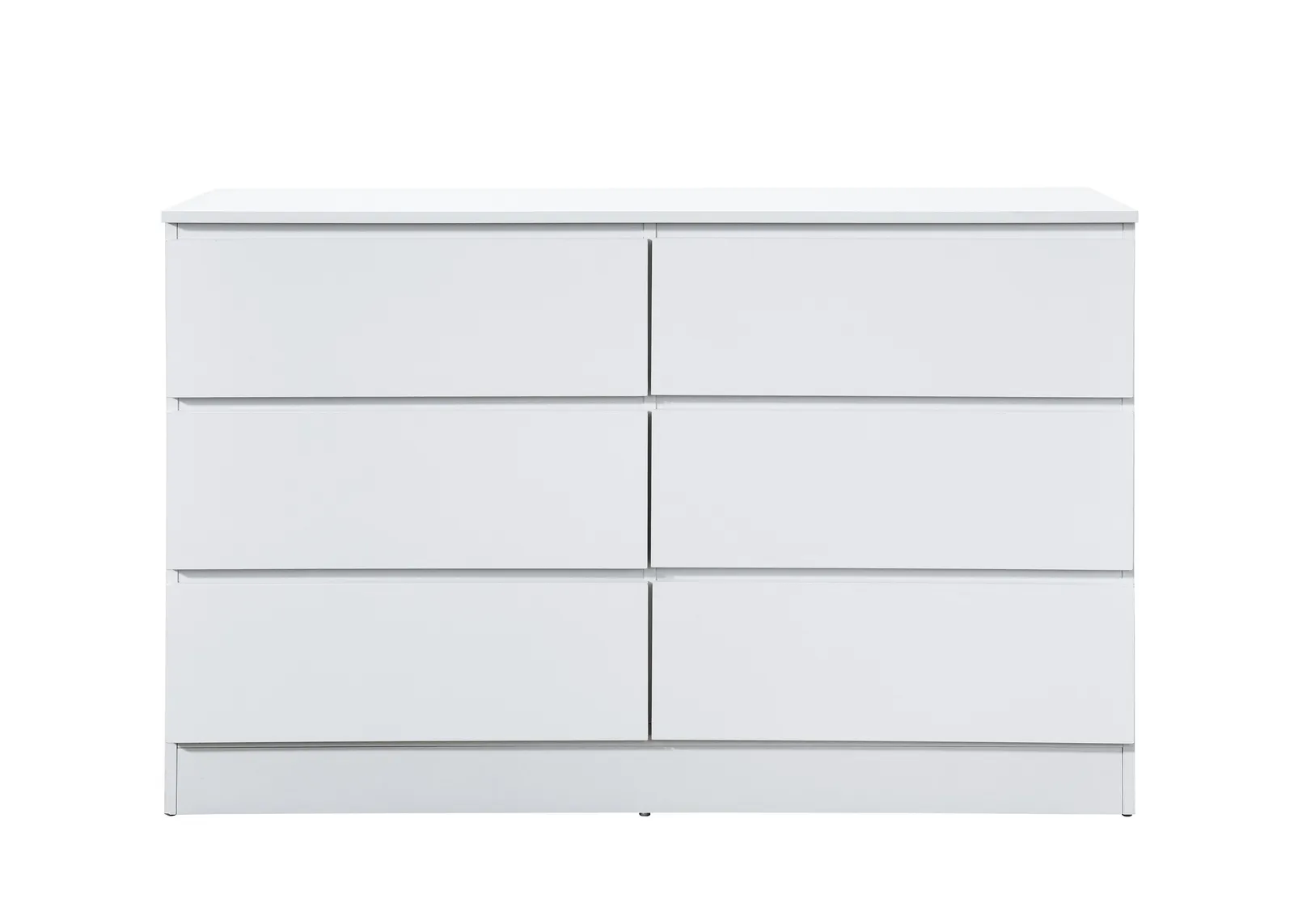 Birlea Oslo 6 Drawer Chest Grey in White 4