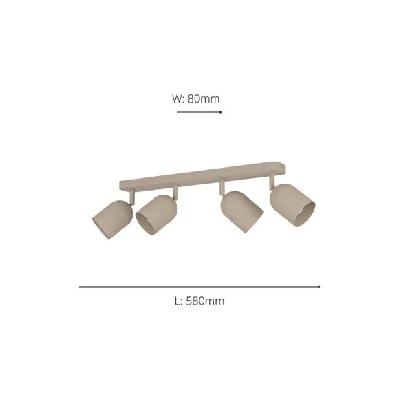 EGLO Tilston Minimalist 4 Light Ceiling Spotlight 4