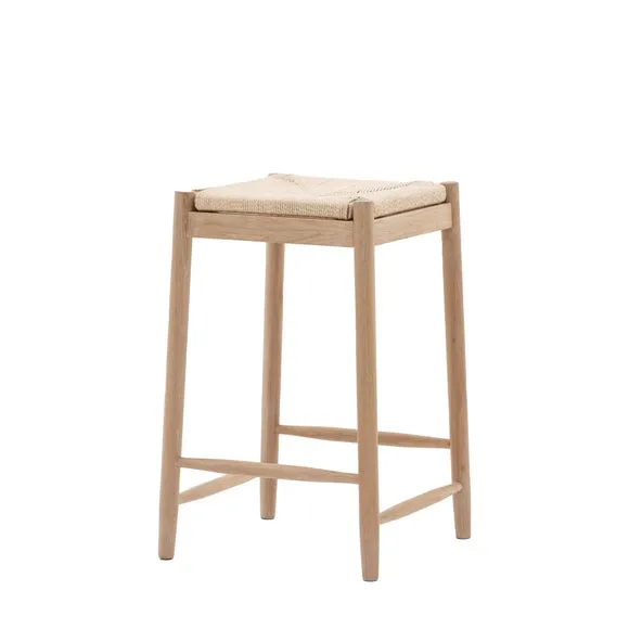 Elda Rope Dining Stool, Natural 6