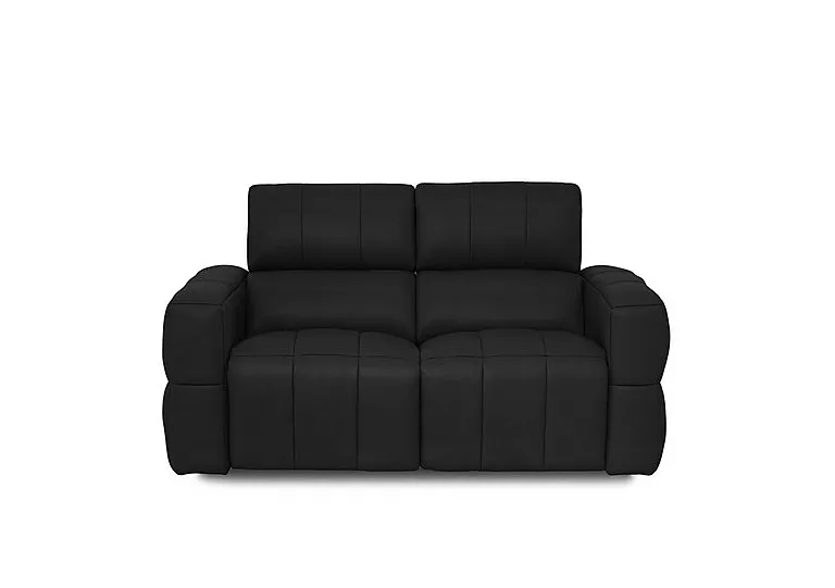 Cube Leather 2 Seater Power Recliner Sofa with Power Headrests