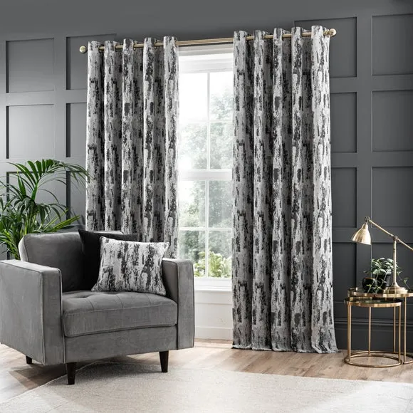 Abstract Global Eyelet Curtains (Blackout Available) 2