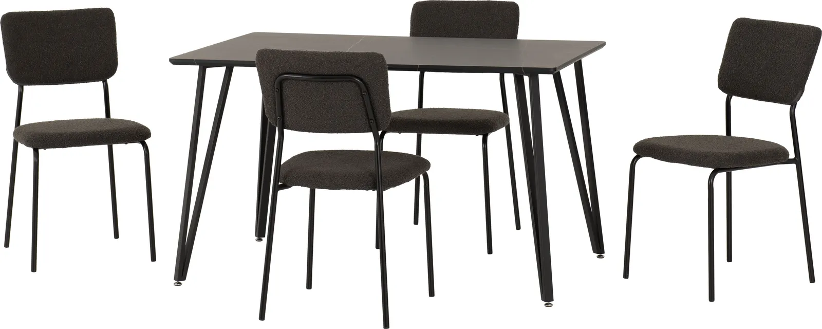 Seconique Marlow & Sheldon Dining Set in Grey 2