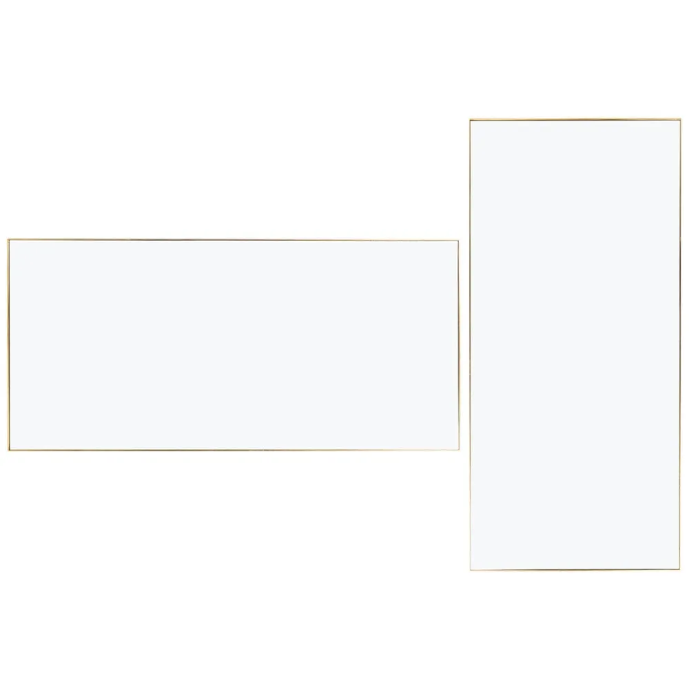 Heal's Fine Edge Mirror Rectangle 150x70cm Gold 1
